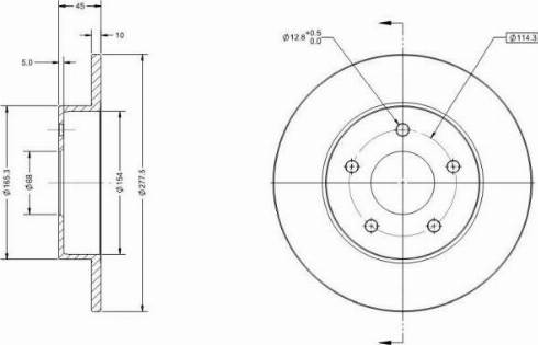 Remy RAD1493C - Disque de frein cwaw.fr