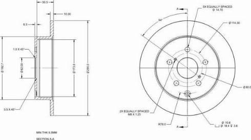 Remy RAD1449C - Disque de frein cwaw.fr