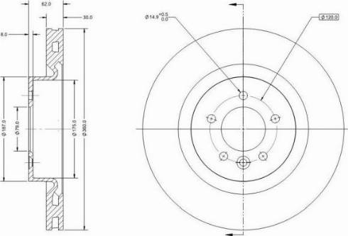 Remy RAD1444C - Disque de frein cwaw.fr