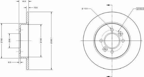 Remy RAD1458C - Disque de frein cwaw.fr