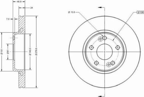 Remy RAD1457C - Disque de frein cwaw.fr