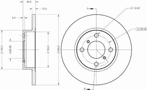 Remy RAD1460C - Disque de frein cwaw.fr