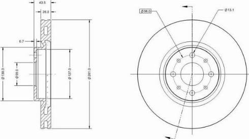 Remy RAD1401C - Disque de frein cwaw.fr