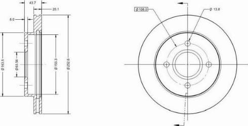 Remy RAD1408C - Disque de frein cwaw.fr