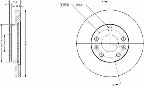 Remy RAD1484C - Disque de frein cwaw.fr