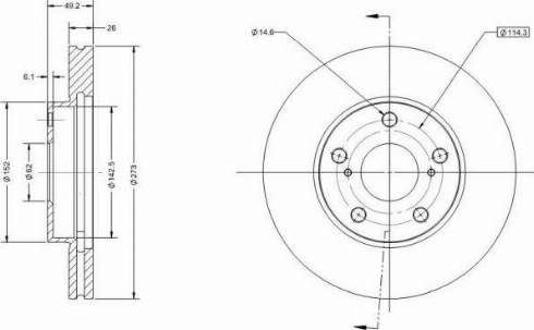 Remy RAD1485C - Disque de frein cwaw.fr