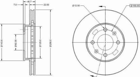 Remy RAD1486C - Disque de frein cwaw.fr