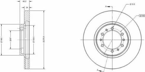 Remy RAD1424C - Disque de frein cwaw.fr