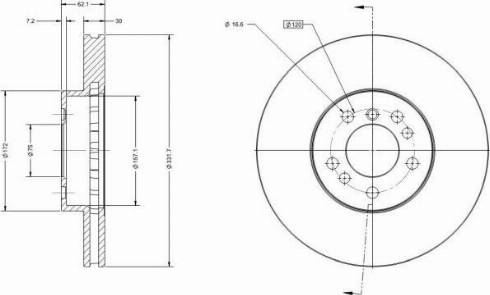 Remy RAD1593C - Disque de frein cwaw.fr