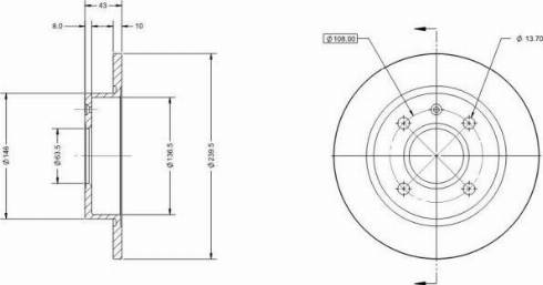 Remy RAD1540C - Disque de frein cwaw.fr