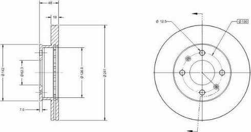 Remy RAD1548C - Disque de frein cwaw.fr