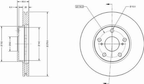 Remy RAD1563C - Disque de frein cwaw.fr