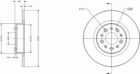 Magneti Marelli DF1088 - Disque de frein cwaw.fr