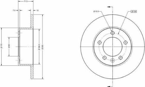 Remy RAD1514C - Disque de frein cwaw.fr