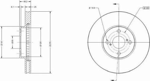 Remy RAD1584C - Disque de frein cwaw.fr