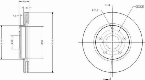 Remy RAD1586C - Disque de frein cwaw.fr