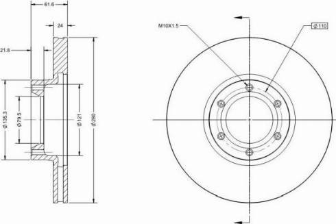 Remy RAD1531C - Disque de frein cwaw.fr