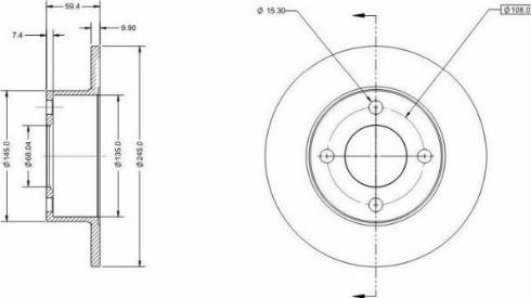 Remy RAD1578C - Disque de frein cwaw.fr