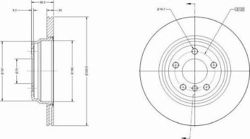 Remy RAD1650C - Disque de frein cwaw.fr