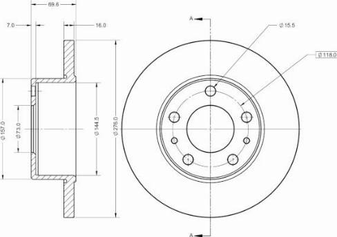 Remy RAD1660C - Disque de frein cwaw.fr