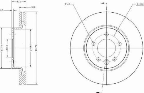 Remy RAD1605C - Disque de frein cwaw.fr