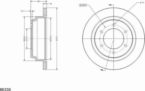 Remy RAD1638C - Disque de frein cwaw.fr