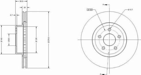 Remy RAD1629C - Disque de frein cwaw.fr