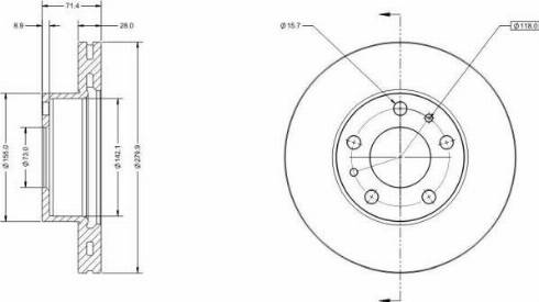 Remy RAD1625C - Disque de frein cwaw.fr