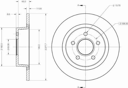 Remy RAD1674C - Disque de frein cwaw.fr