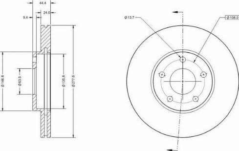 Remy RAD1673C - Disque de frein cwaw.fr