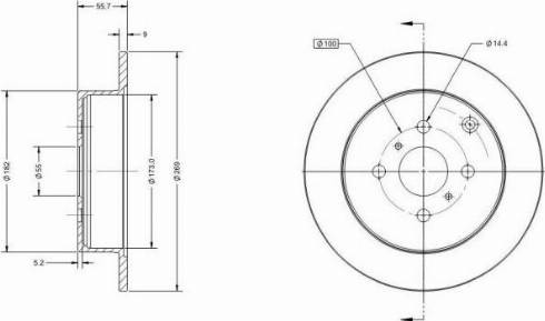 Remy RAD1093C - Disque de frein cwaw.fr