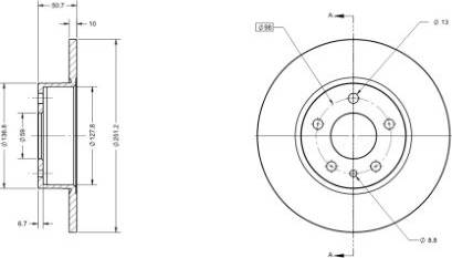 Remy RAD1045C - Disque de frein cwaw.fr