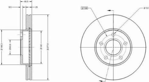 Remy RAD1046C - Disque de frein cwaw.fr