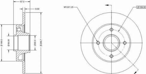 Remy RAD1053C - Disque de frein cwaw.fr