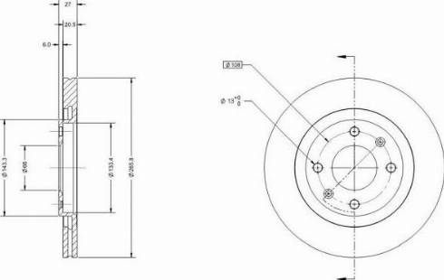 Remy RAD1060C - Disque de frein cwaw.fr