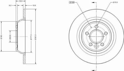 Remy RAD1061C - Disque de frein cwaw.fr