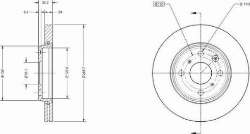 Remy RAD1038C - Disque de frein cwaw.fr