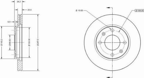 Remy RAD1025C - Disque de frein cwaw.fr