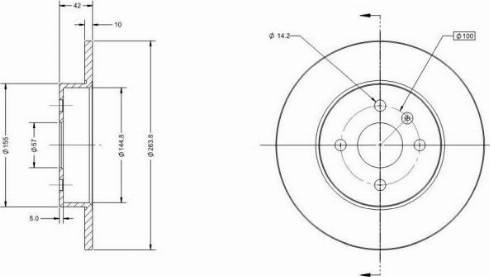 Remy RAD1195C - Disque de frein cwaw.fr