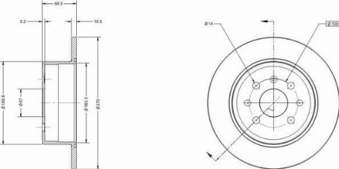 Remy RAD1198C - Disque de frein cwaw.fr