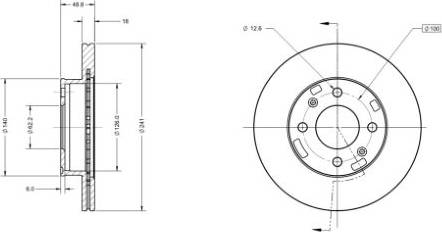 Remy RAD1141C - Disque de frein cwaw.fr