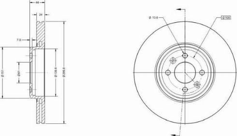 Remy RAD1148C - Disque de frein cwaw.fr