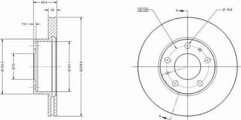 Remy RAD1154C - Disque de frein cwaw.fr