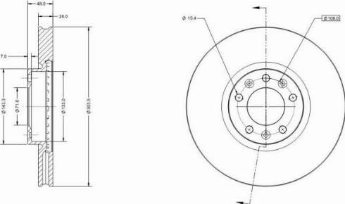 Remy RAD1109C - Disque de frein cwaw.fr