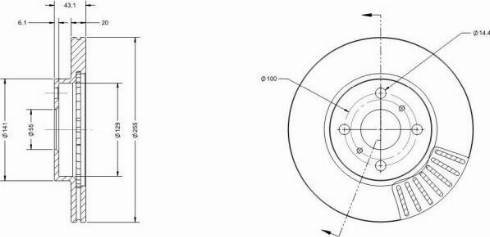 Remy RAD1106C - Disque de frein cwaw.fr