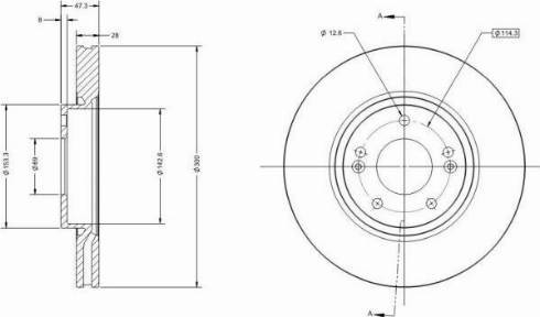 Remy RAD1101C - Disque de frein cwaw.fr