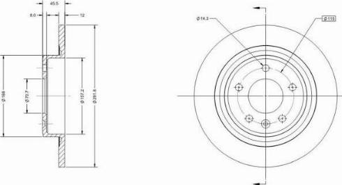 Remy RAD1138C - Disque de frein cwaw.fr