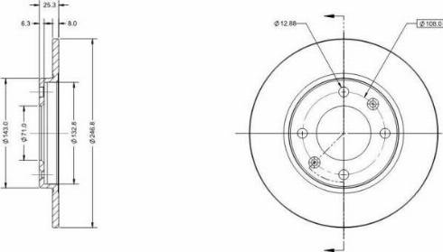 Remy RAD1133C - Disque de frein cwaw.fr