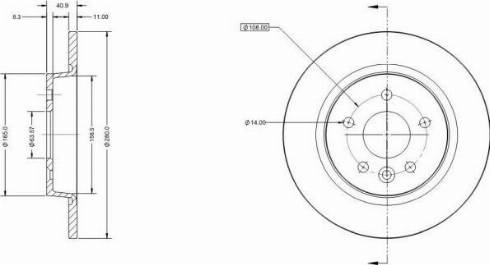 Remy RAD1122C - Disque de frein cwaw.fr