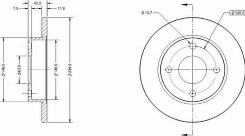 Remy RAD1174C - Disque de frein cwaw.fr